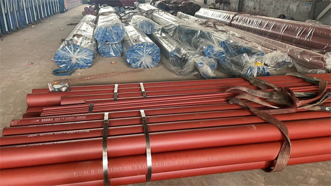 Pipe en acier inoxydable au carbone laminée à chaud pour chaudière à vapeur SMLS